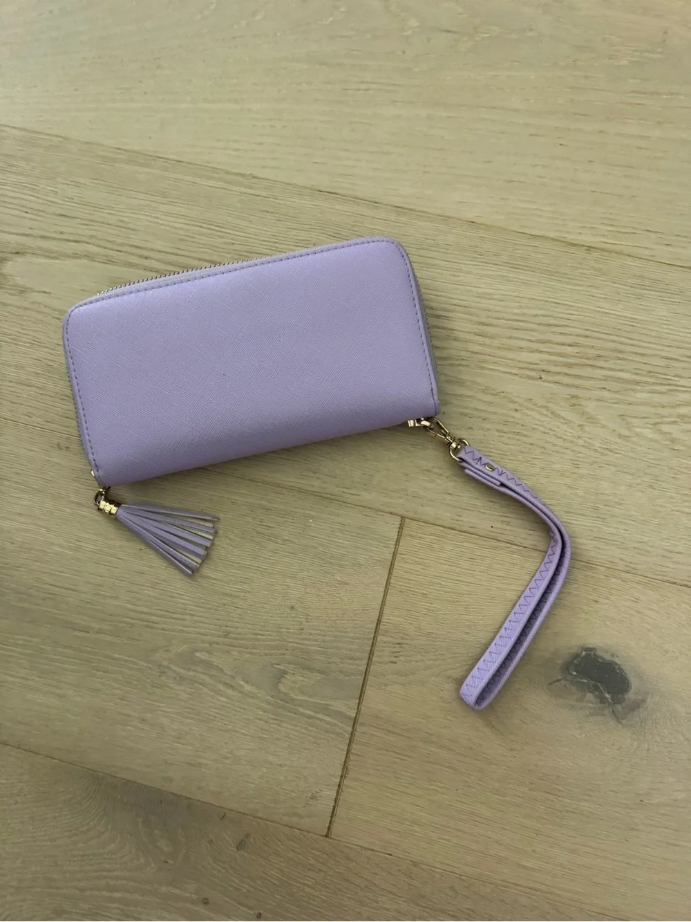 Lilac Zip-Around Wristlet Wallet - Women Bags